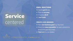 Guide to service centered content